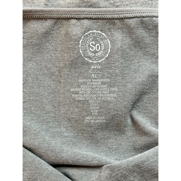 So Girl's Stretch Tank Top in Gray - Size XL - Picture 3 of 3